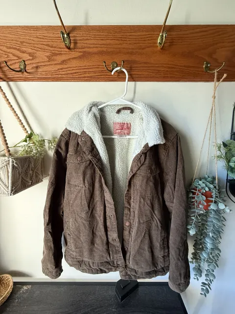 🤎 🍁 Perfect Vintage Corduroy Sherpa Lined Jacket | Brown size M Brooklyn Cloth
