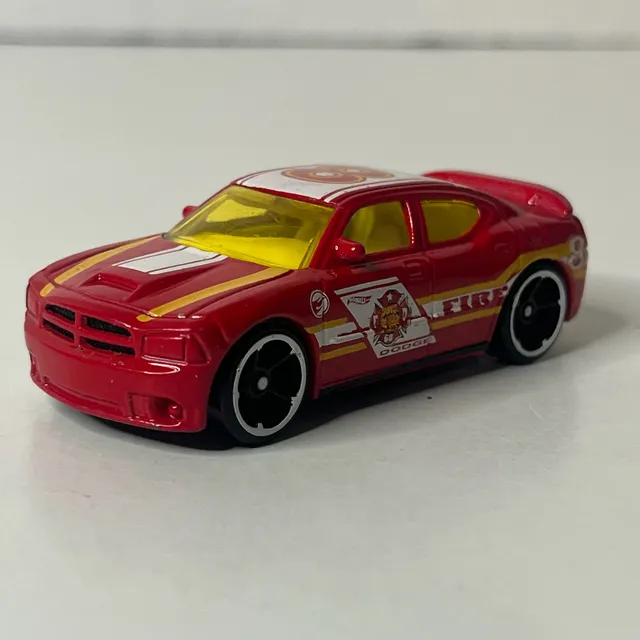 Hot Wheels Dodge Charger SRT8 Fire Department Treasure Hunt Red