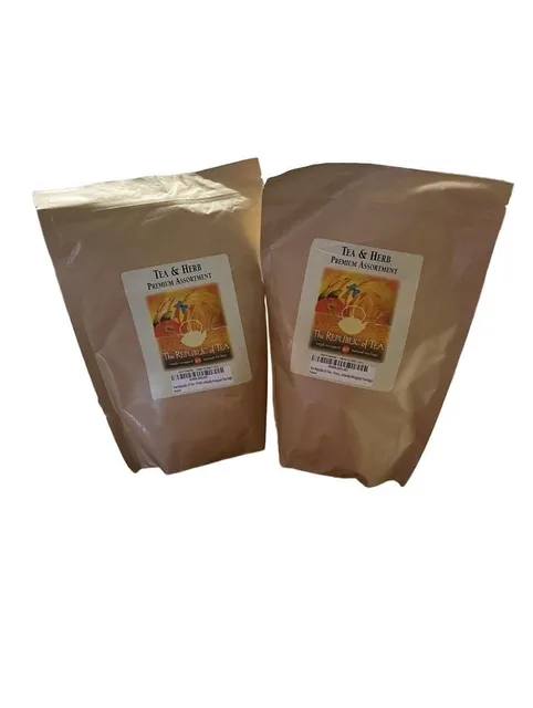 The Republic of Tea Premium Assortment Tea & Herb 2-Pack Bulk Bags