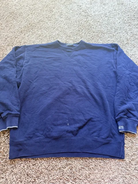 Banana Republic Athlete Sweatshirt Size L Blue Cotton Crewneck