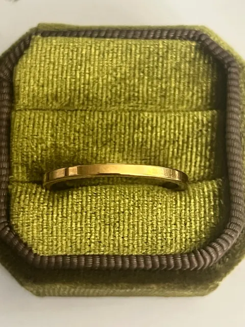 14K GF Gold Filled Flat Band Polished Finish 4mm Ring Size 11