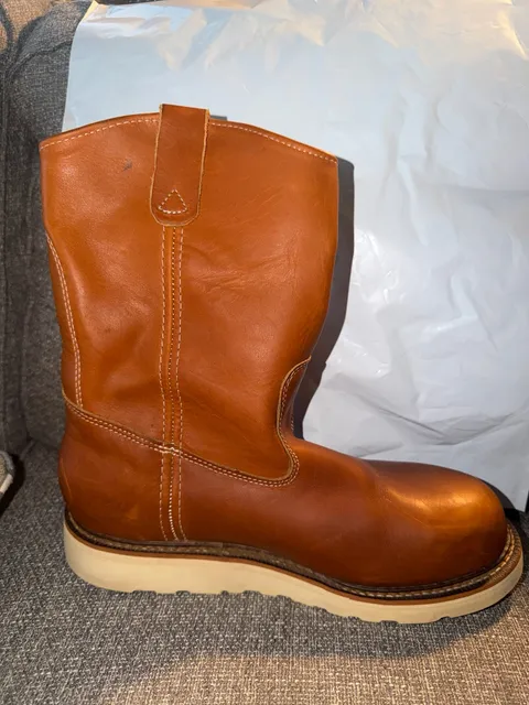 Thorogood American Heritage Pull-on Wellington Work Boot Tobacco Leather