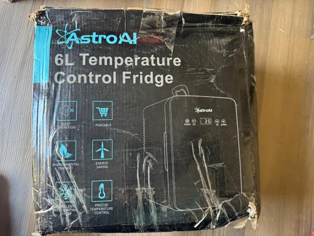 AstroAI 6L Temperature Control Fridge Black