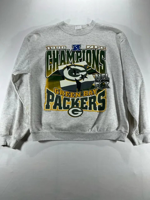 Sport 1996 Green Bay Packers NFC Champions Sweatshirt Gray