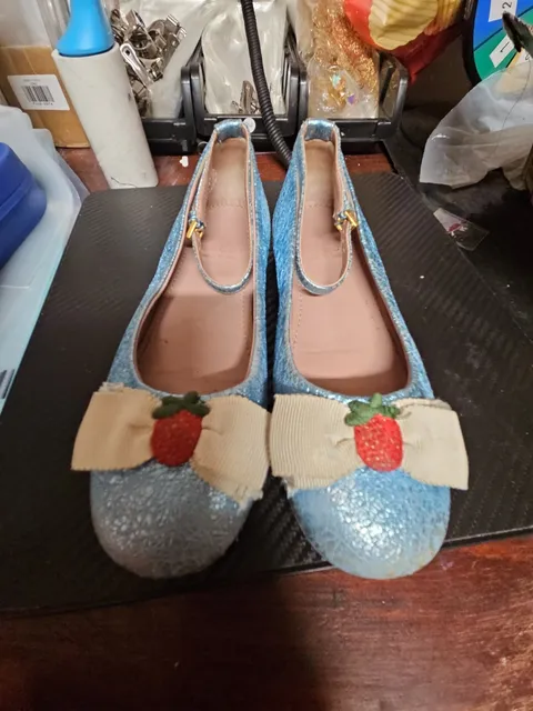 Gucci Kids Glitter Mary Jane Shoes Size 30