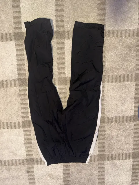 Sports By Snyders Track Pants Size M Black White Striped Windbreaker