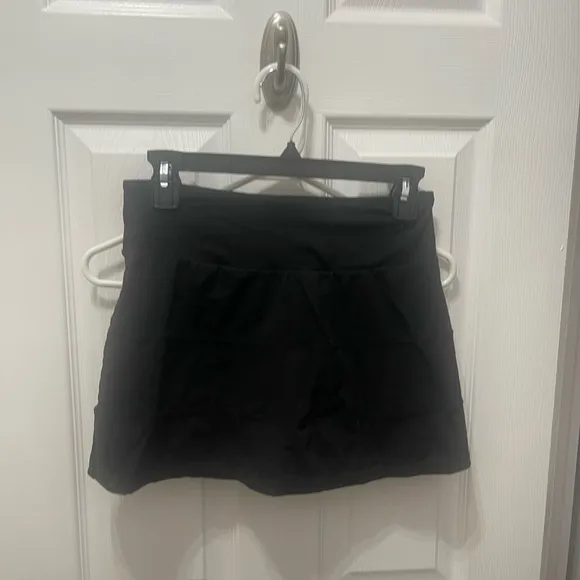 Classic Black Mini Skirt with Wide Waistband