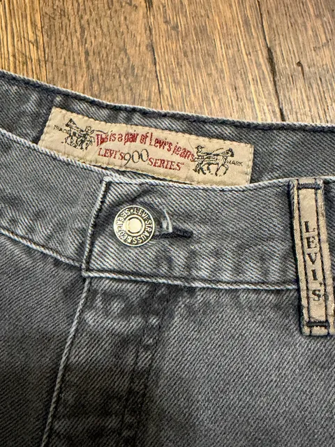 Vintage 1991 Levi's 900 Series Jeans Size 14 Grey 100% Cotton High Rise
