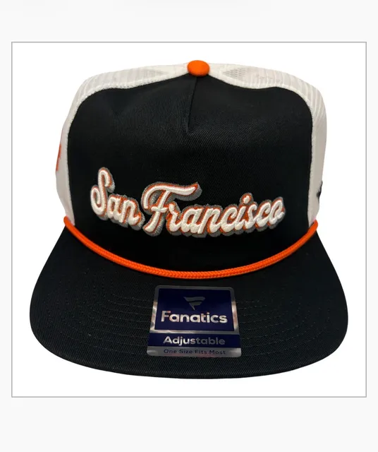 Fanatics San Francisco Giants Black Heritage Golfer Snapback Trucker Hat