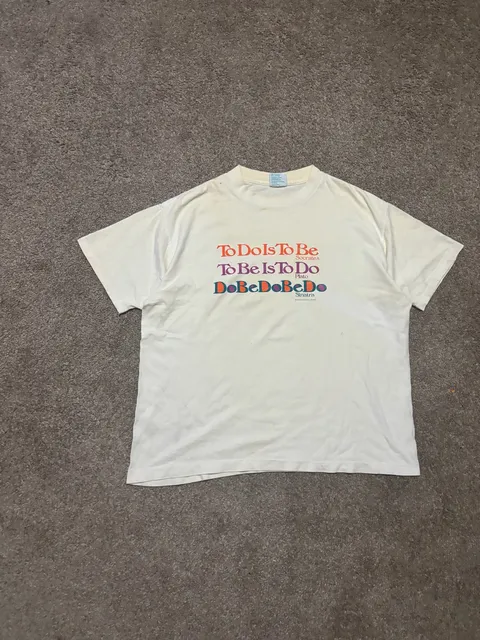 1990s Peacock Papers To Do Is To Be T-Shirt Size XL Vintage Sinatra