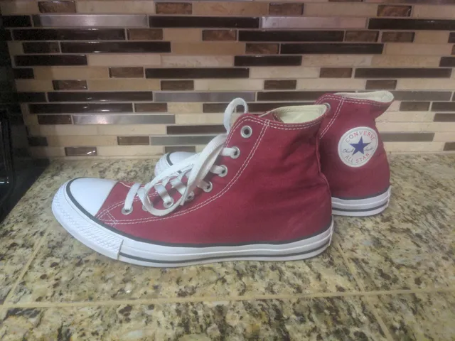 Converse Chuck Taylor All Star High Top Red Sneakers mens 8 women's 10