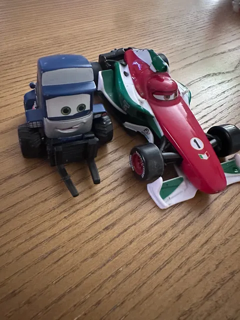 Disney Pixar Cars Francesco Bernoulli And Forklift Diecast Toy