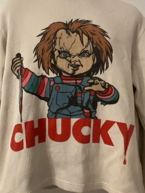Chucky Shoe Palace Players Club Thermal Long Sleeve Shirt Size M
Halloween
Spook