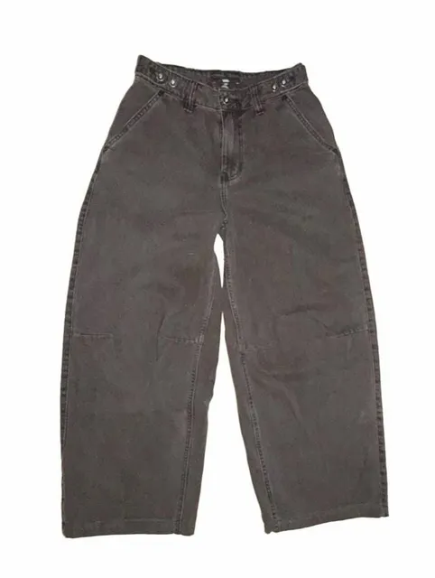Vans Barrel Jeans Size 27 Black Denim Relaxed Wide Leg Pants Baggy Skater Jeans