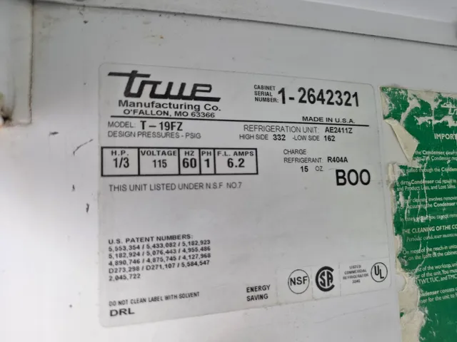 True T-19FZ Reach-In Commercial Freezer Stainless Steel
