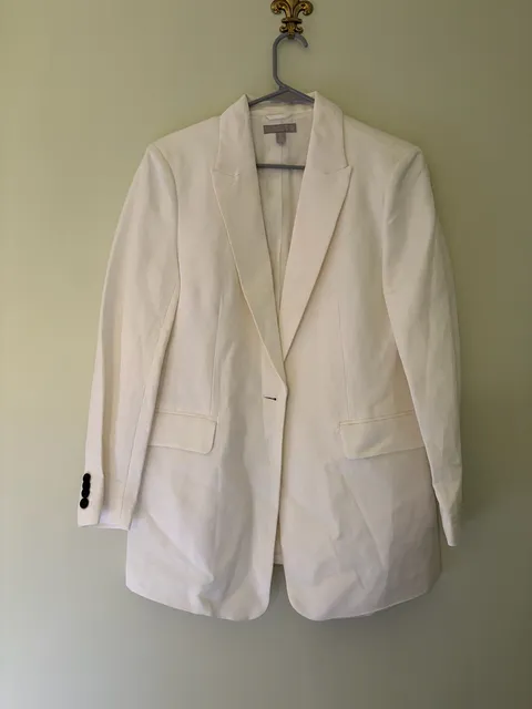 H&M White Blazer Jacket