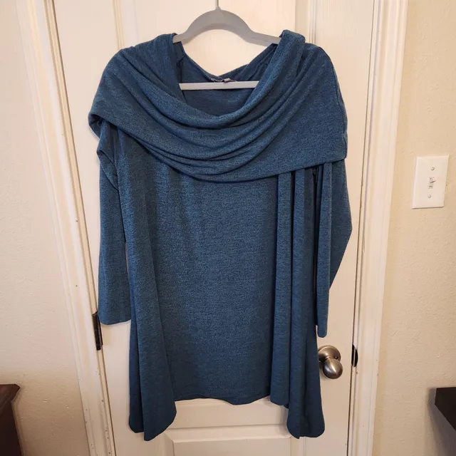 Lisa Rinna Collection Cowl Neck Tunic 1X