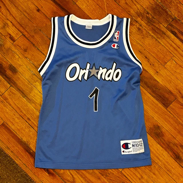 Champion Orlando Magic Penny Hardaway Jersey YOUTH Size M 10-12 Blue