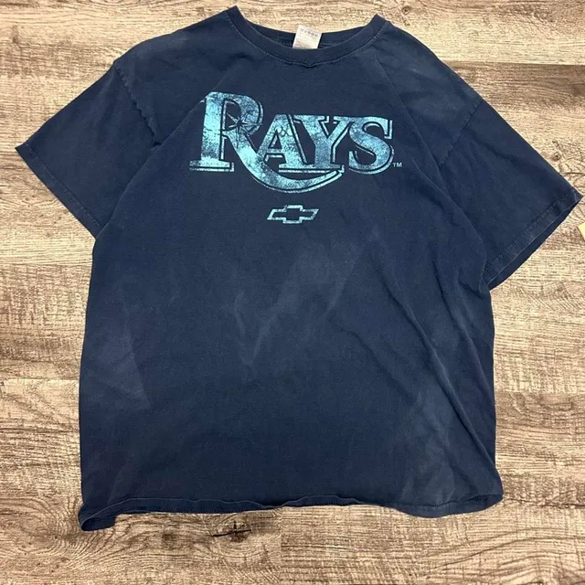 Fruit of the Loom Tampa Bay Rays Chevrolet T-Shirt Size XL Blue