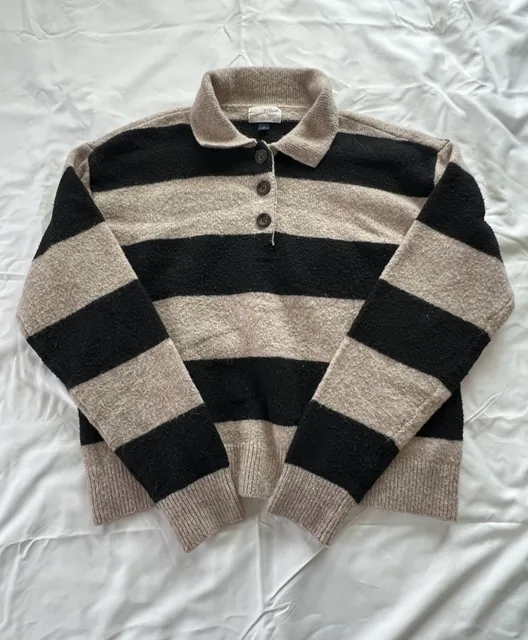 Universal Thread Striped Polo Sweater Size M