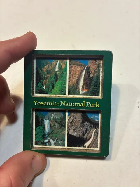 Yosemite National Park Souvenir Wood Photo Magnet