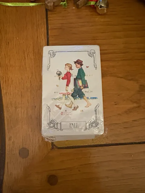 Norman Rockwell Fall Playing Cards Sealed
