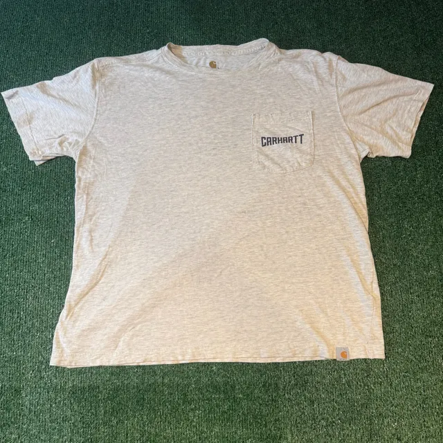 Carhartt Pocket T-Shirt Size L Gray Heather