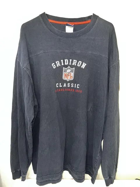 Vintage Reebok NFL Long sleev Men XL navy Gridiron Classics