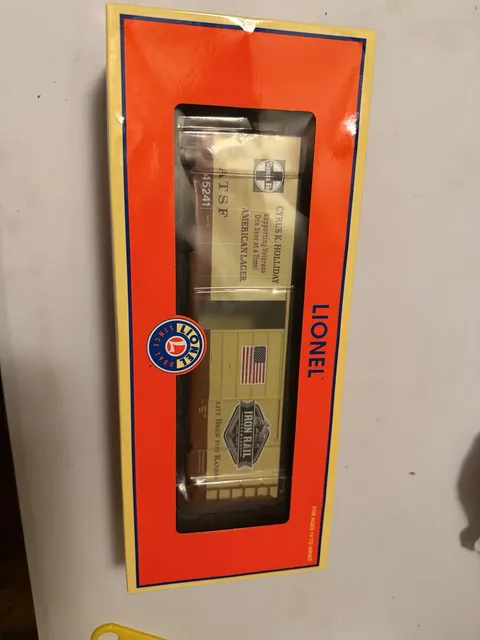 Lionel 2024 LOTS Convention Car Iron Rail Brewing Cyrus K Holliday Boxcar NIB
