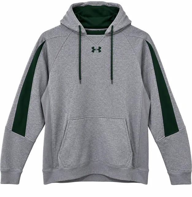 Under Armour ColdGear Storm Fleece Hoodie Mens Large Gray Green 1204270 Mint