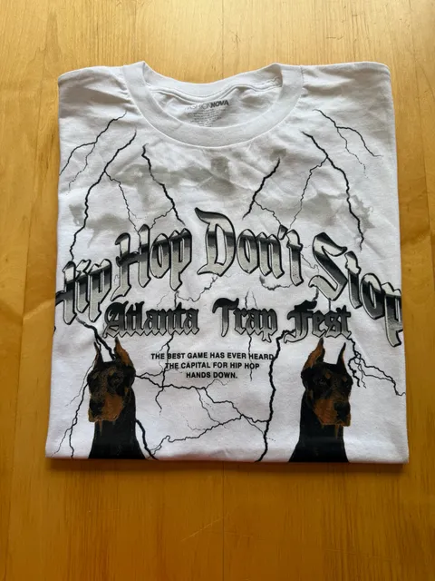 Fashion Nova Hip Hop Don't Stop Atlanta Trap Fest Graphic T-Shirt White