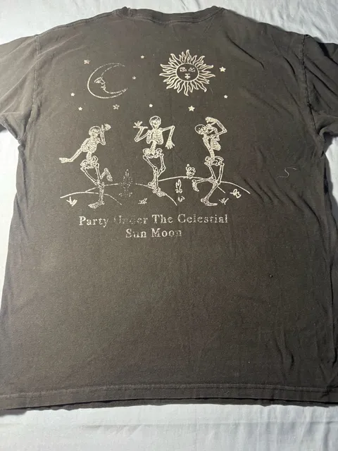 Call Your Mother Party Under The Celestial Sun Moon T-Shirt large black
