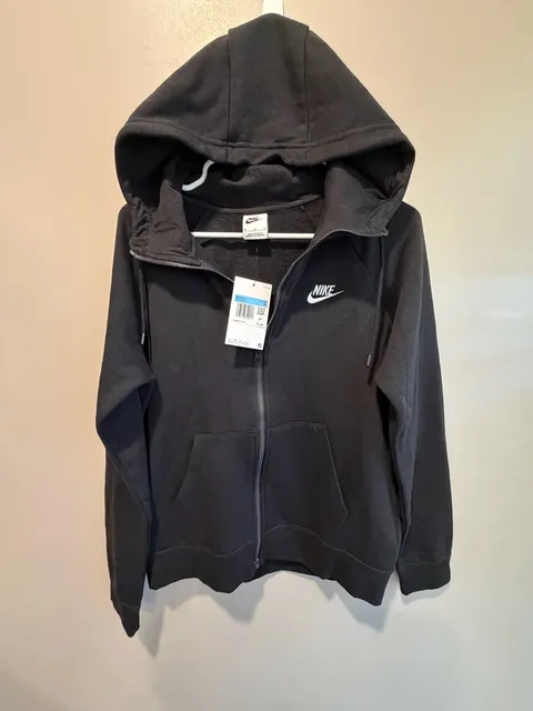 New Nike Full Zip Hoodie Size M Black