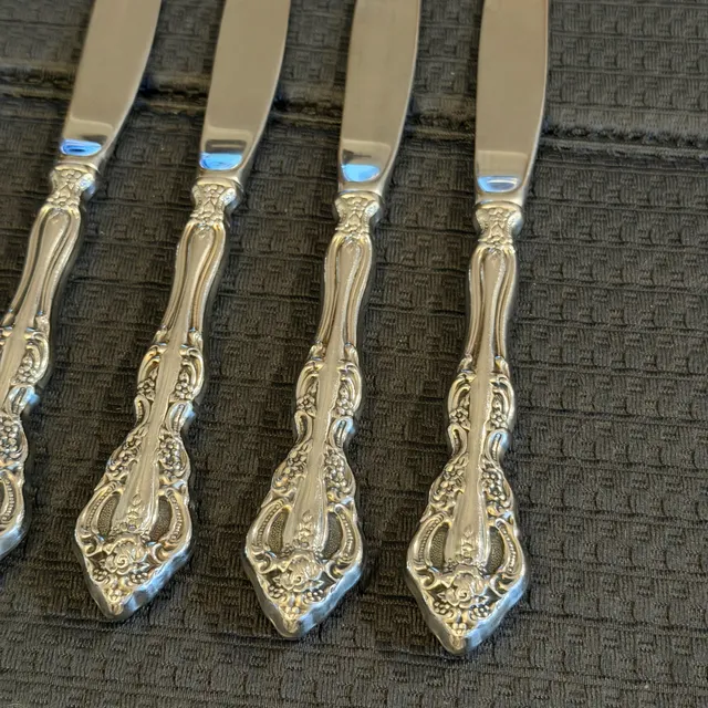 Vintage Oneida Michelangelo Dinner Knife Set of 4