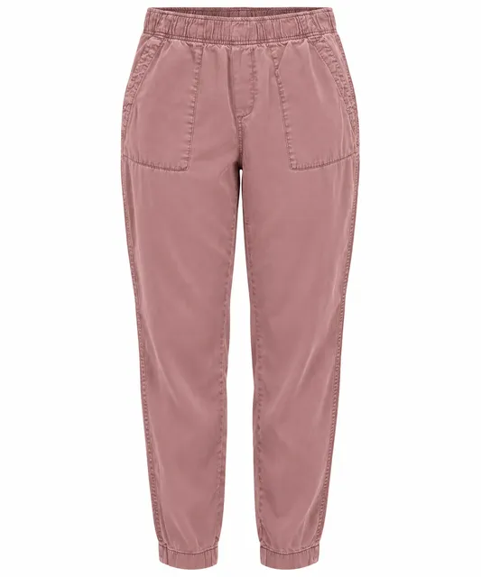 Gap Womens Large Dusty Rose Pink Lyocell Pull On Jogger Pants Elastic Waist