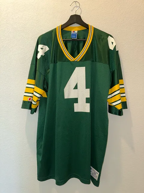 Champion Green Bay Packers Brett Favre 4 Size 52 Jersey