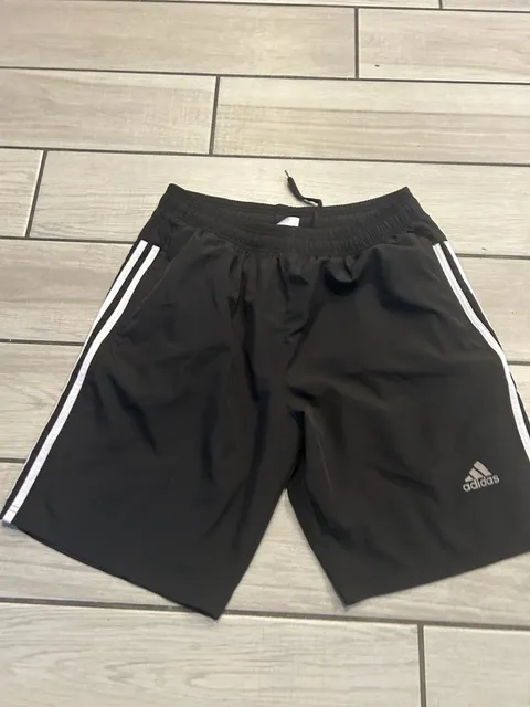 Adidas Athletic Shorts Size 2XL Black 3-Stripe