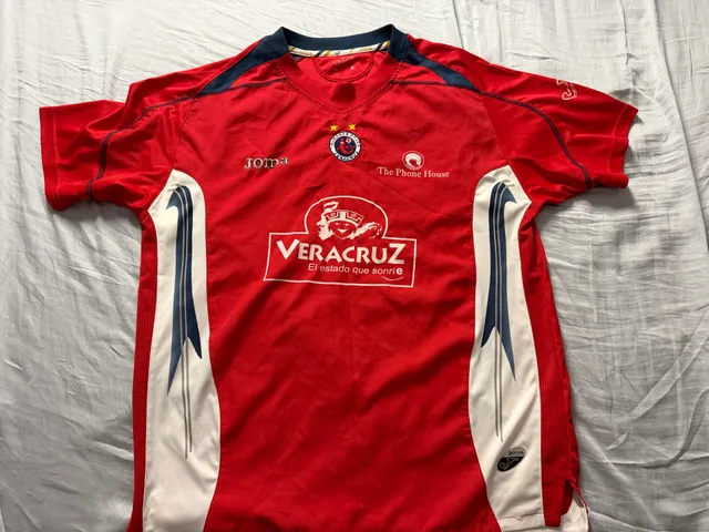 Joma Tiburones Rojos Veracruz Soccer Jersey Size L Red White