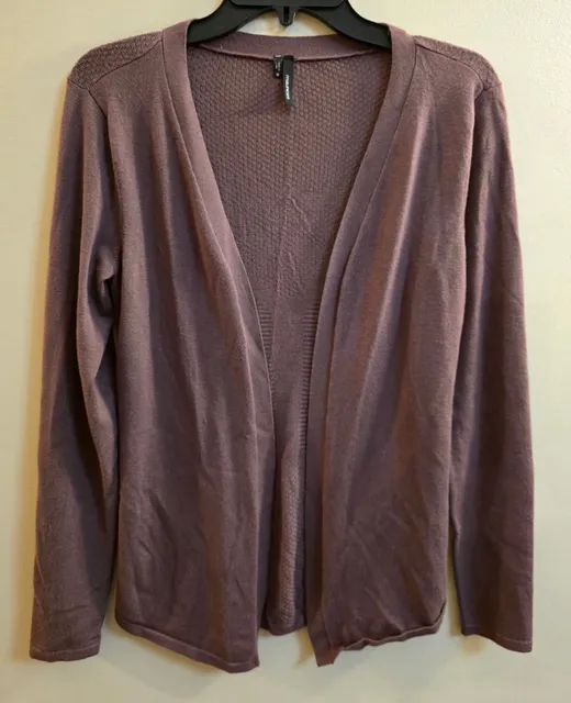 Maurices Cardigan Size M Purple Open Front Sweater
