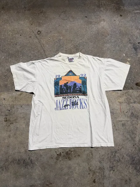 Vintage Oneita 1992 Sedona Jazz On The Rocks T-Shirt XL