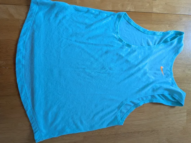 Nike Dri-FIT Tank Top Size XS Blue Just Do It Athletic Shirt