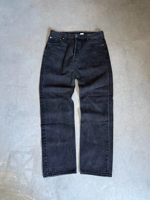 2002 Levi's 501-0660 Black Denim Jeans