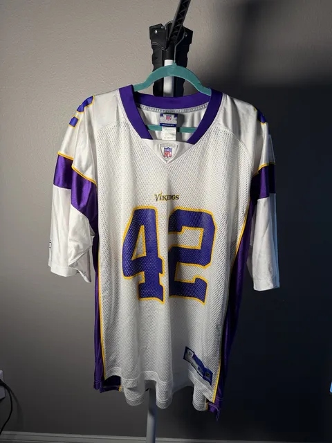 Reebok NFL Minnesota Vikings Jersey Size XL White 42