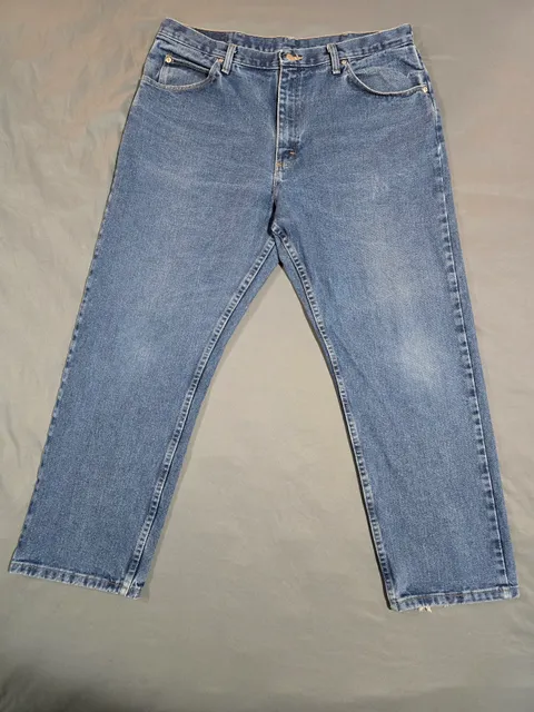 Wrangler 9760WDR Relaxed Fit Jeans 38x30 Blue Denim