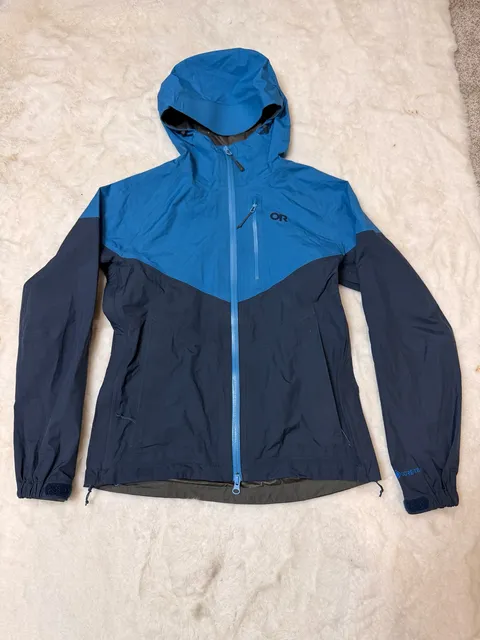 Outdoor Research Aspire Jacket Size XS/TP Blue Gore-Tex Waterproof