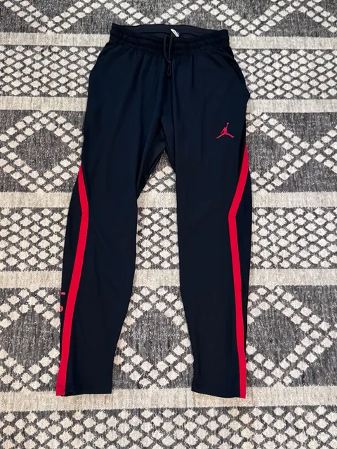Jordan Sweatpants Black Red Activewear Pants