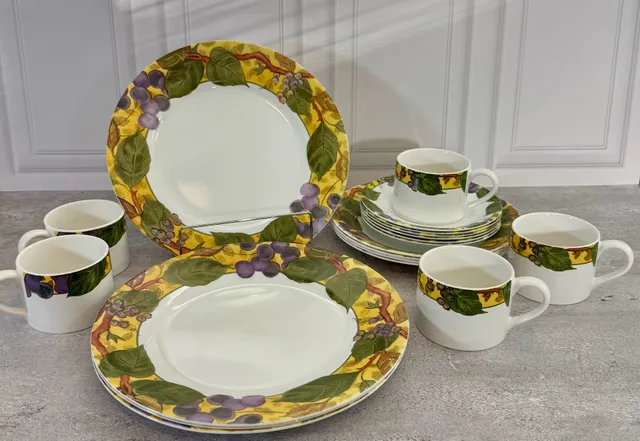 Corelle Tuscan Vine Dinnerware Set Grape Pattern