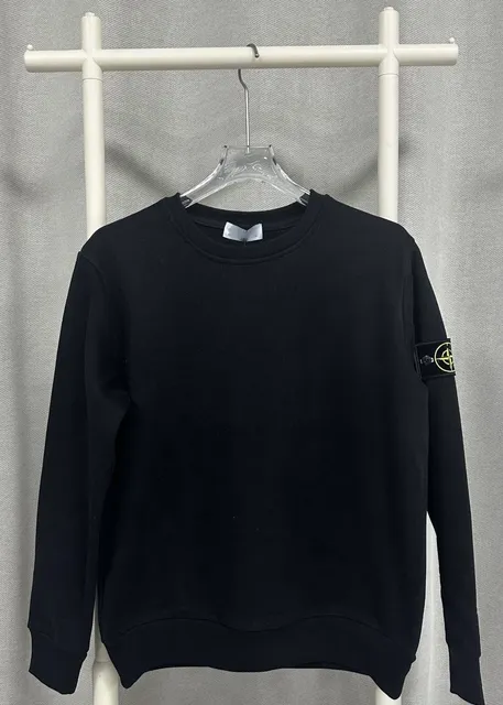 Stone Island Compass-motif Sweatshirt Black