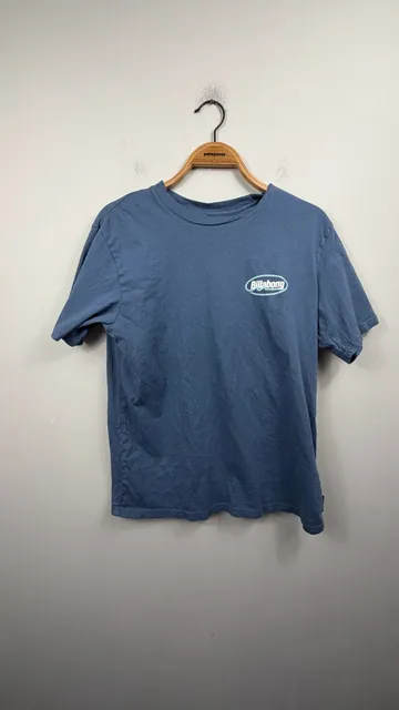 Billabong Premium Tee T-Shirt Size Medium Blue Graphic Logo