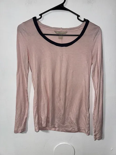 Banana Republic Long Sleeve Top Size S Petite Pink